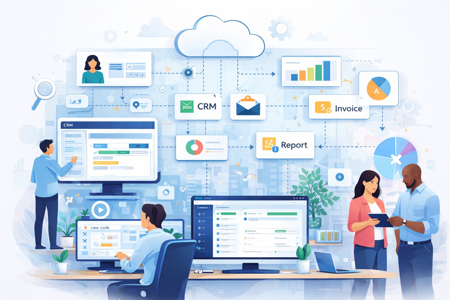 How Zoho Development Services Enable End-to-End Business Automation