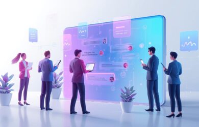 Business messaging app by eConnect for modern team communication and collaboration