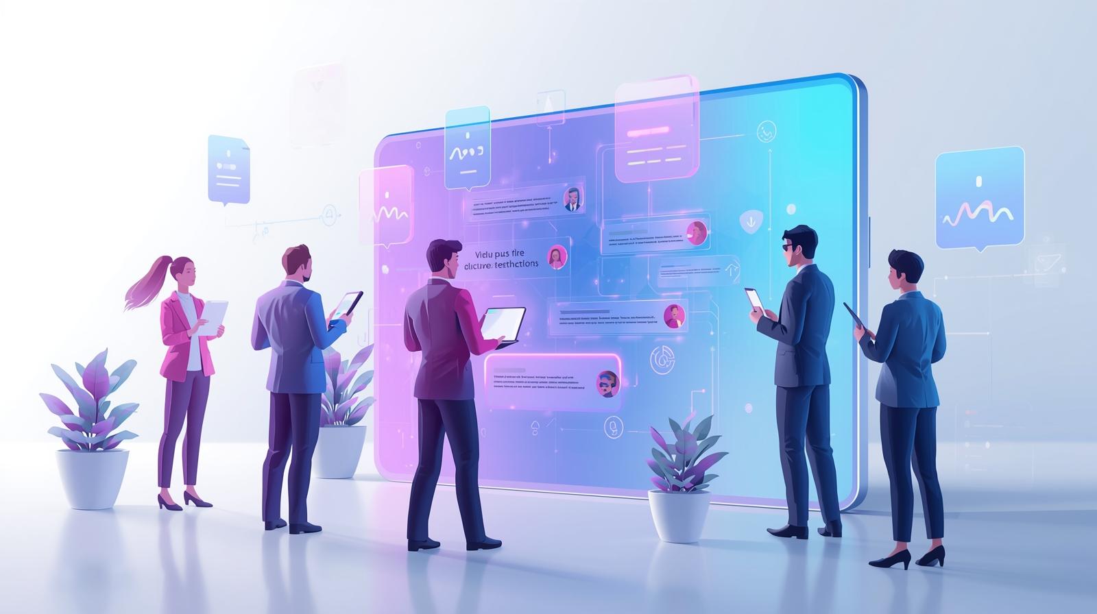 Business messaging app by eConnect for modern team communication and collaboration