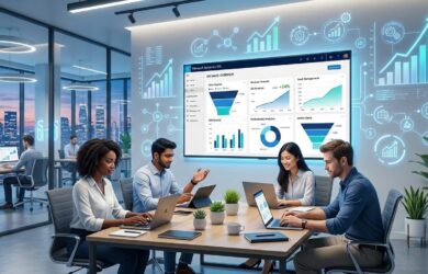 Microsoft Dynamics tools dashboard showing CRM, ERP, and business automation features for startup growth