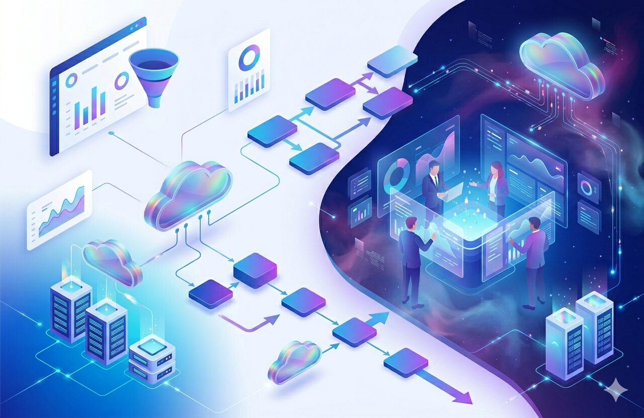 Salesforce automation dashboard by ERPOcean showing improved sales productivity, workflow automation, and CRM process optimization in enterprise CRM software